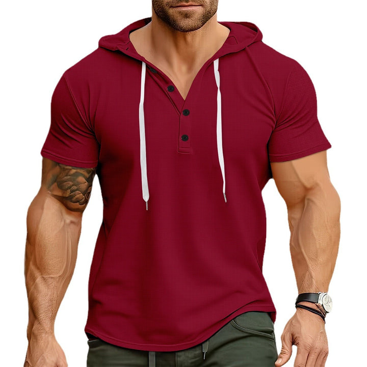 Men leisure short sleeve t-shirt hoodie Lune London