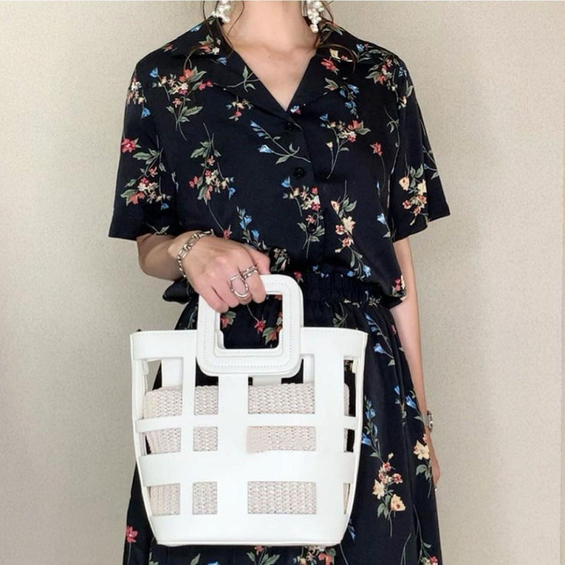 Lune London Floral Maxi Shirt Dress for Women