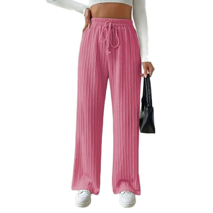 Relaxing knit loungewear set for women, high waist and wide leg Lune London