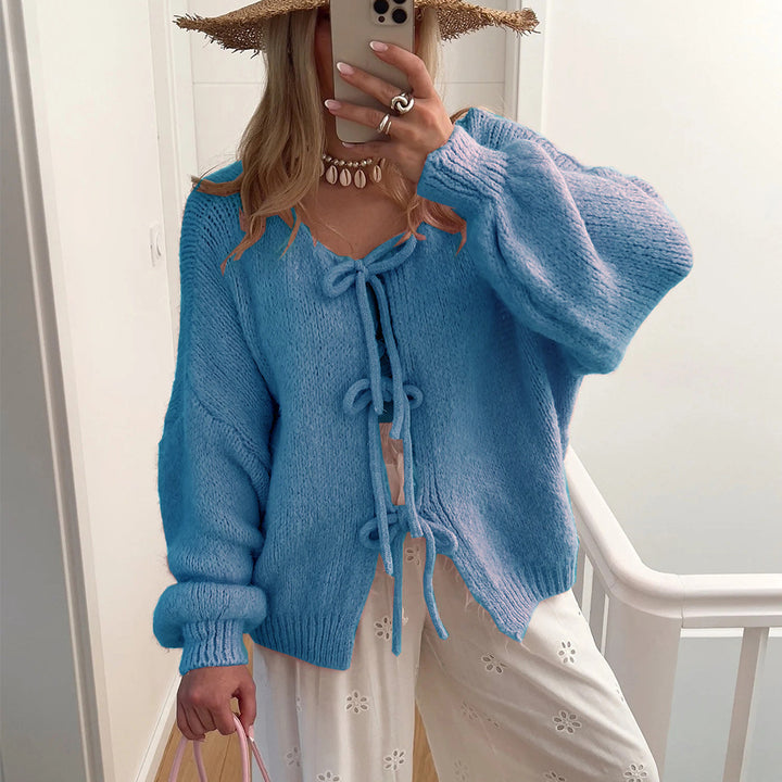 Lady cardigan with drawstring Lune London