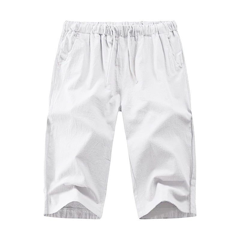 Light leisure pants for men with elastic waistband and practical side pockets Lune London