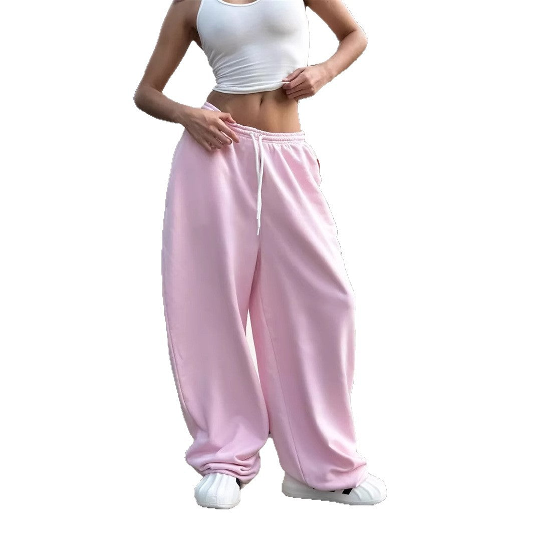 Wide lounge pants for women in soft fleece fabric Lune London