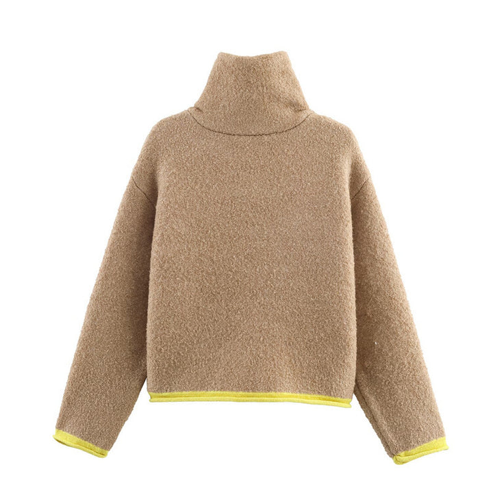 Veste en polaire surdimensionnée à la mode pour femmes avec col montant et poches pratiques Chic & Stil