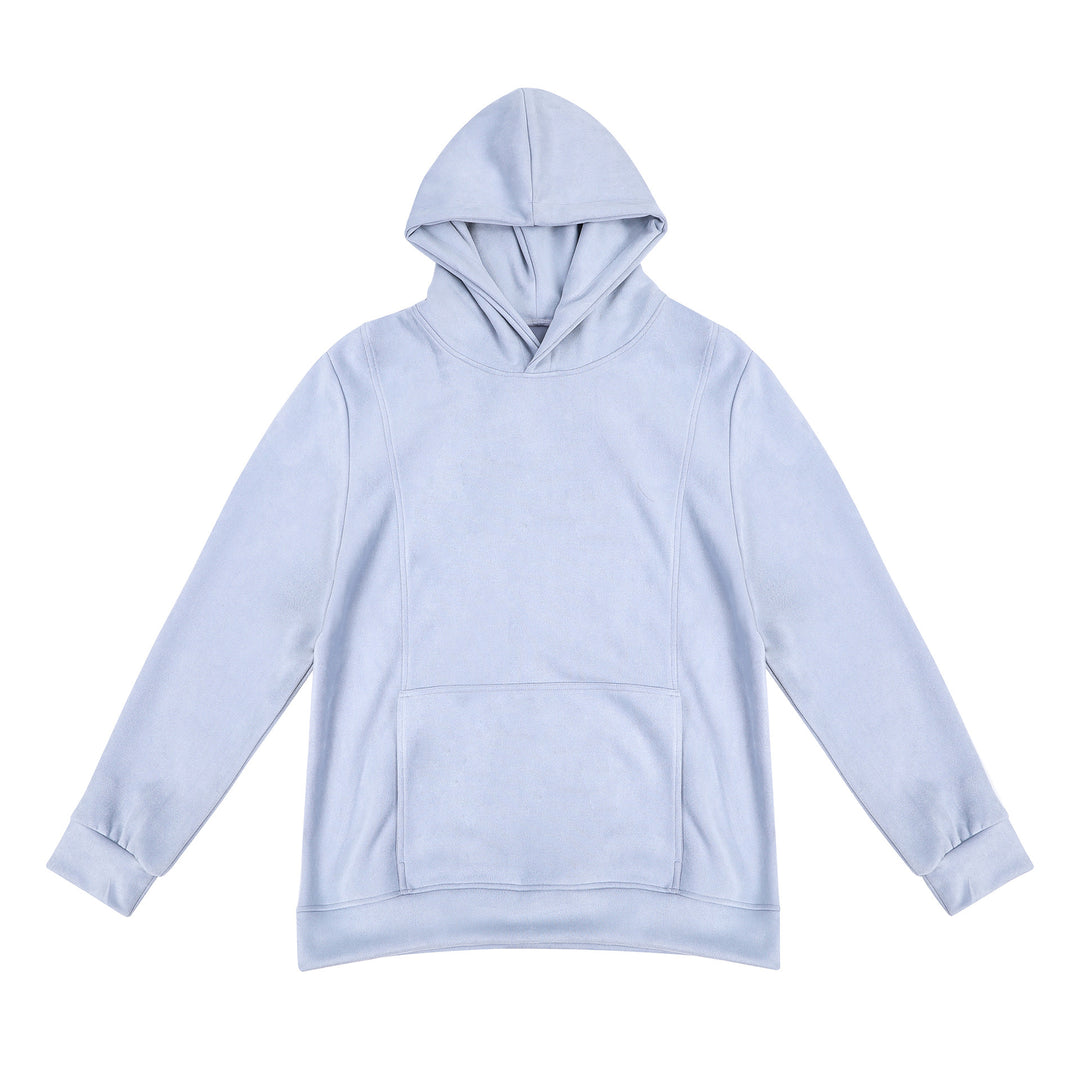 Hooded sweatshirt for men with a practical kangaroo pocket design and a soft inner lining Lune London