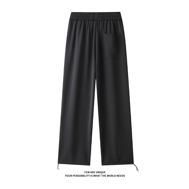Loose leisure pants for women with elastic waist and adjustable drawstring Lune London