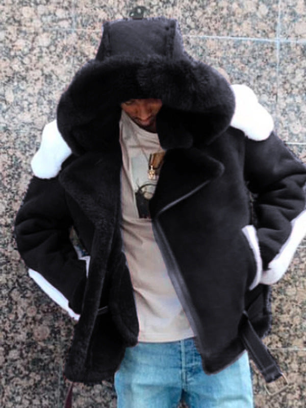 Ladies Teddy Plush Coat with Hood Lune London