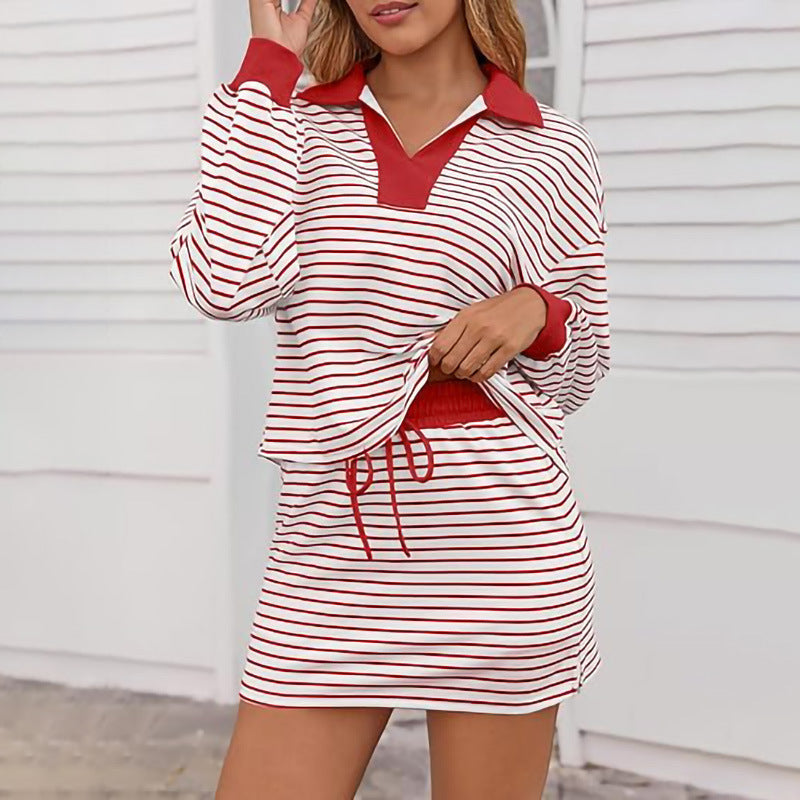 Ladies Sporty Knit Top and Luna London Skirt Jumpsuit