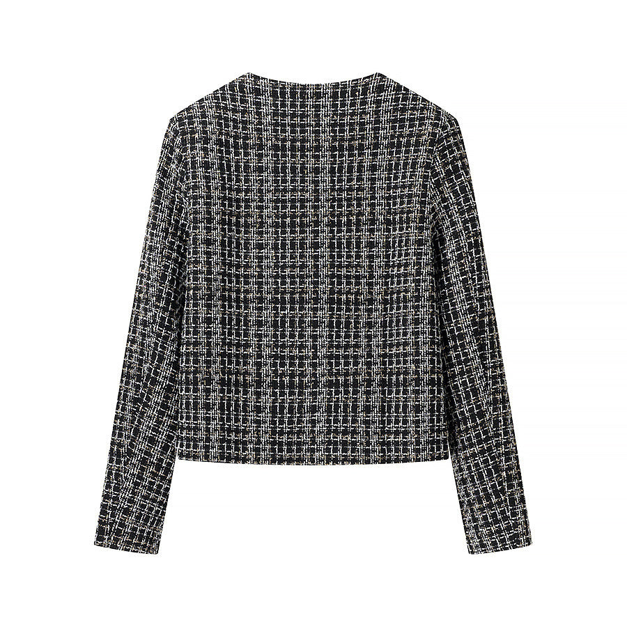 Veste boucle femme avec détails de boutons dorés Chic & Stil