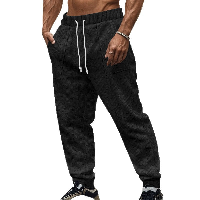 Comfortable training pants for men with side pockets and drawstring Lune London