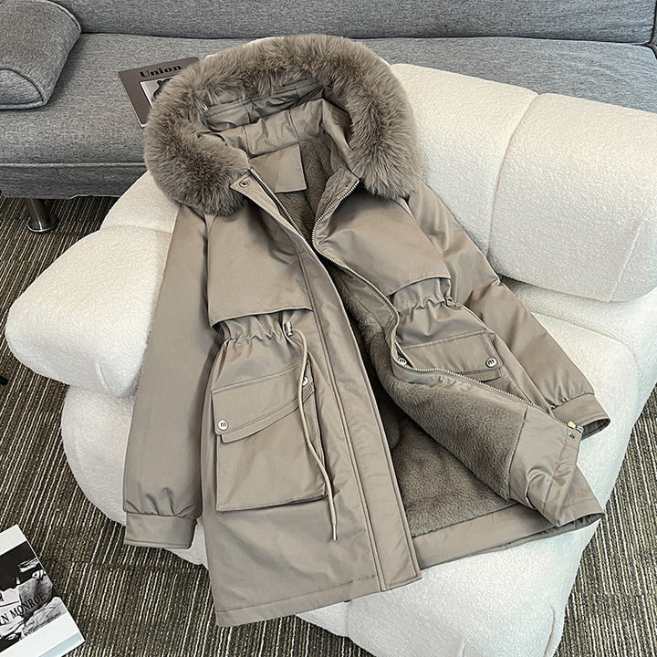 Ladies Fashionable Winter Parka with Cozy Inner Lining and Practical Pockets Lune London