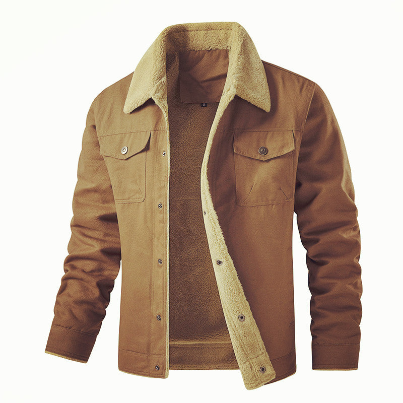 Robust utility jacket for men with warm fleece lining Lune London