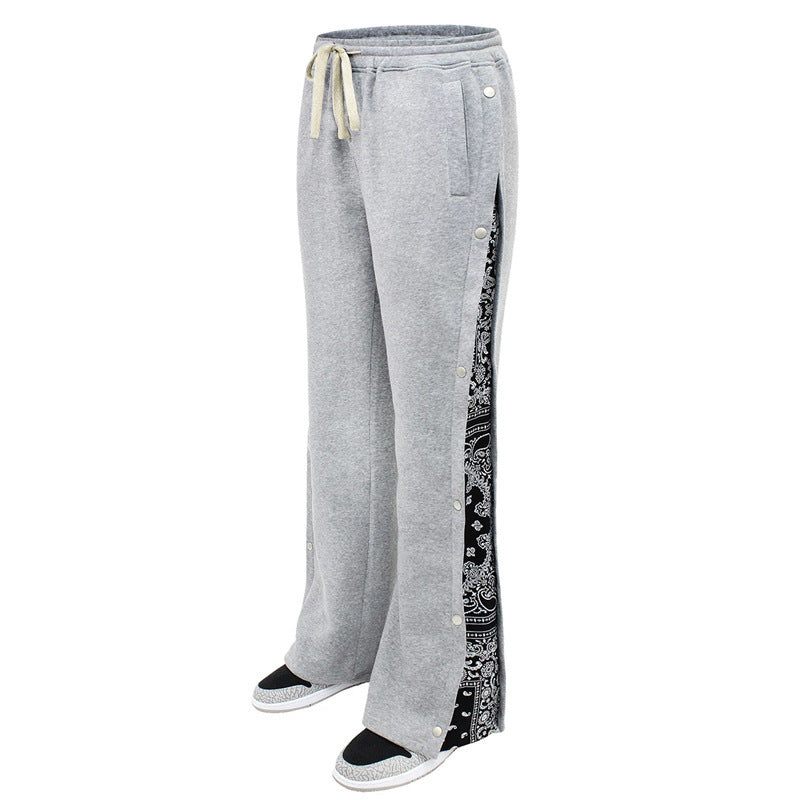Leisure pants for men with printed side panel Lune London