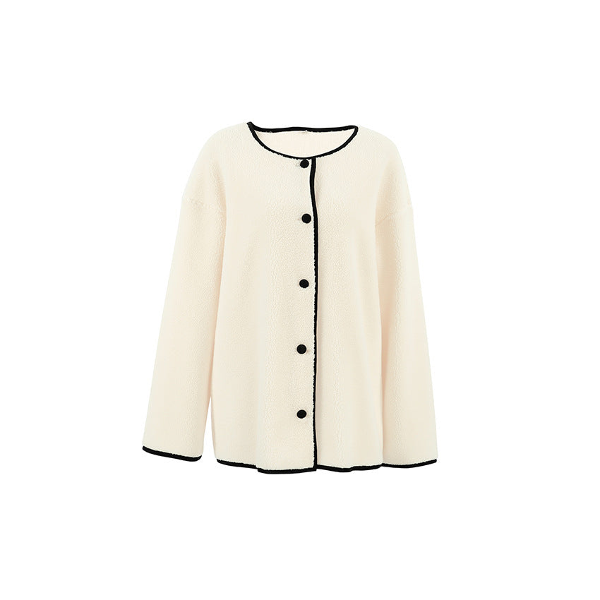 Fleece jacket for women with full zipper and simple design Lune London