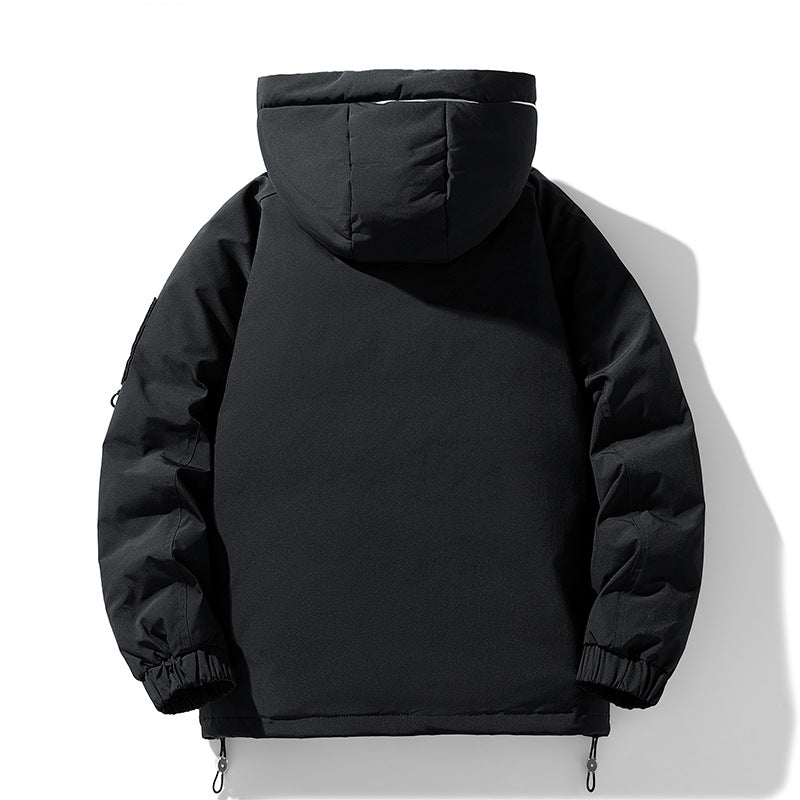 Warm winter jacket for men with adjustable hood and many pockets Lune London