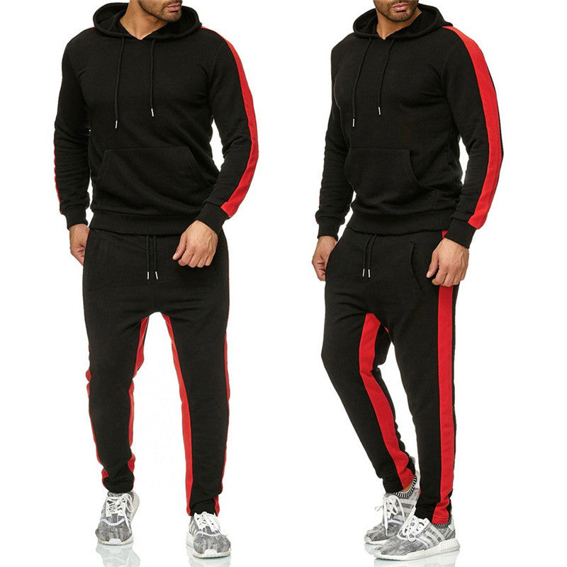 Men's sports tracksuit with contrasting side stripes Lune London