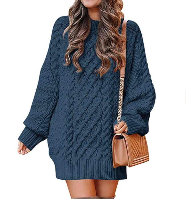 Oversized knitted sweater for women with relief pattern Lune London