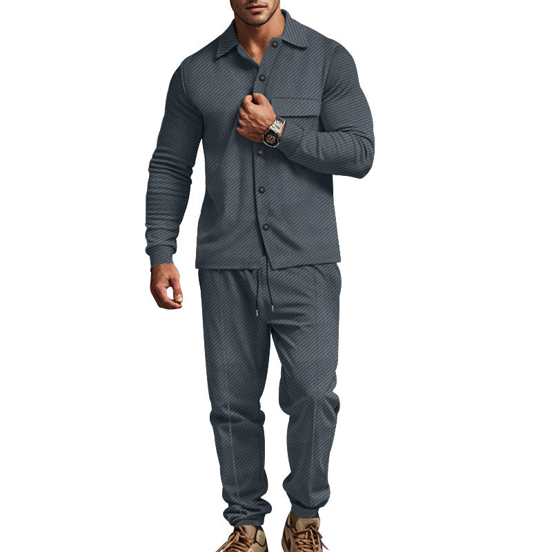 Men's leisure suit in two pieces with structured design Lune London