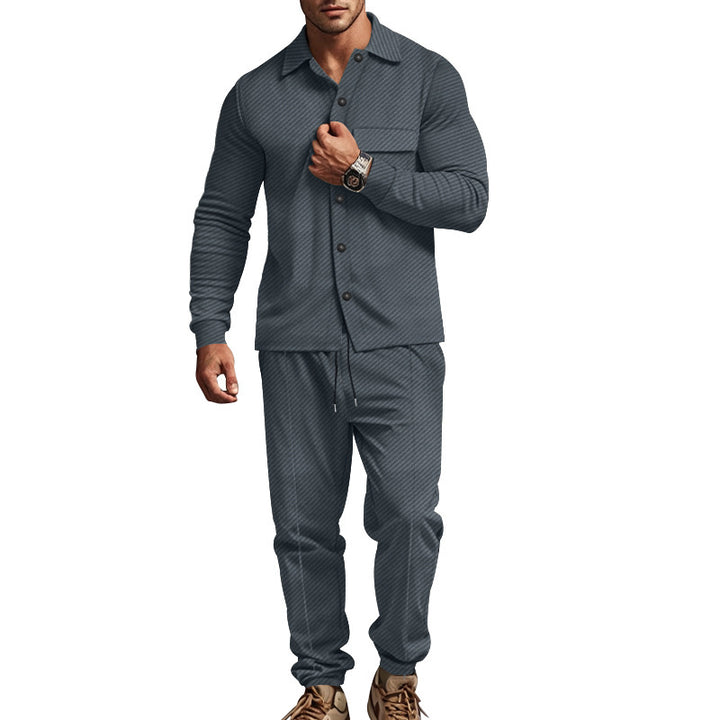 Men's leisure suit in two pieces with structured design Lune London