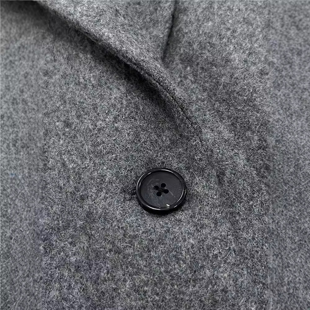Chic and Stylish Textured Wool Blazer for Women