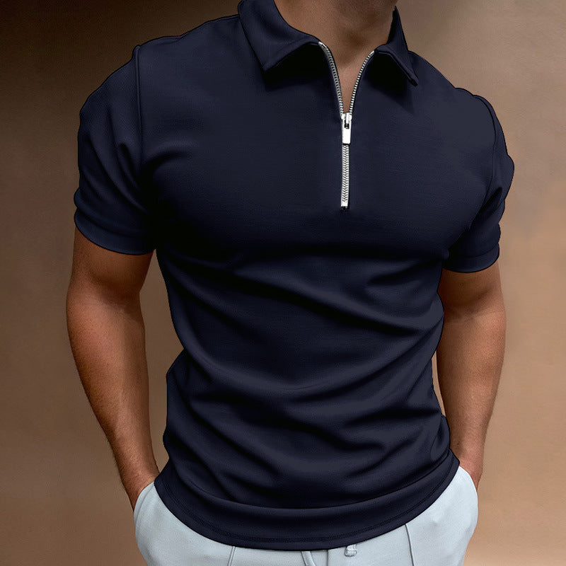 Men's polo shirt with zipper Lune London