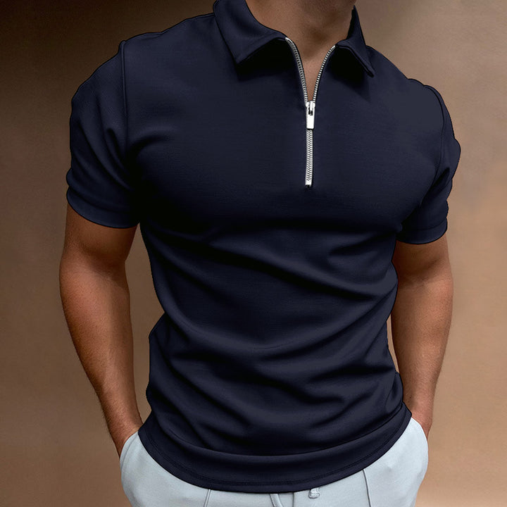 Men's polo shirt with zipper Lune London