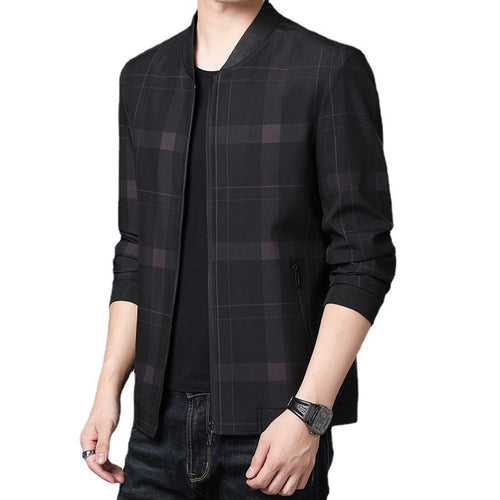 Checked fashion jacket for men with innovative cut Lune London