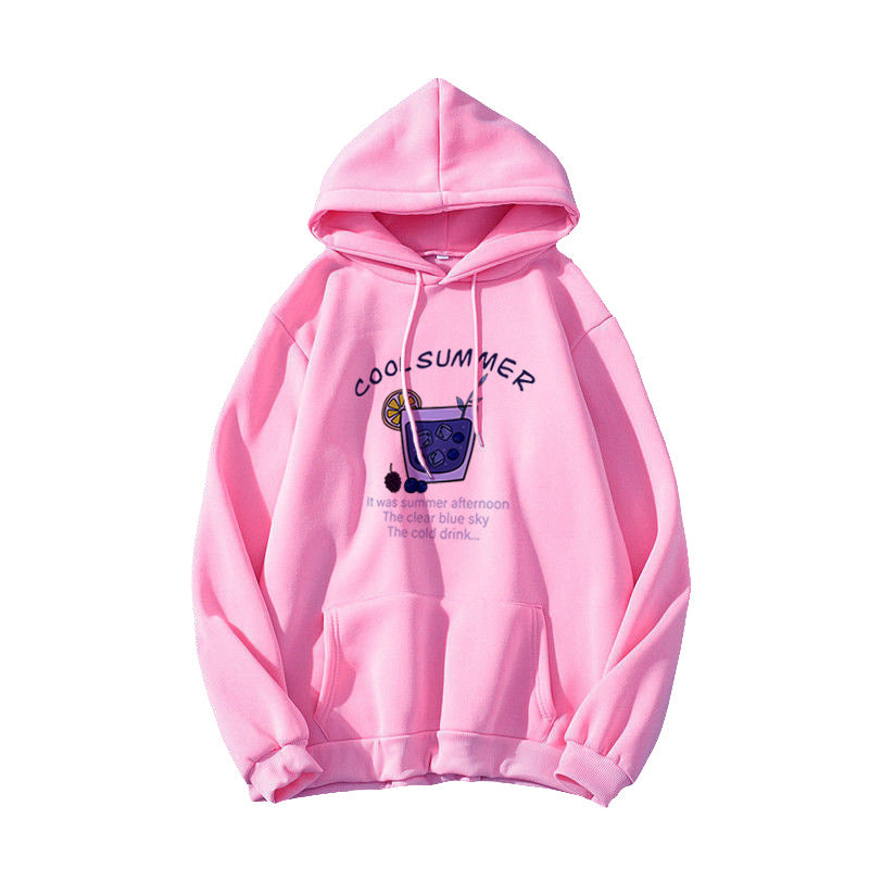 Women's hoodie with cheerful summer motif Chic & Stil