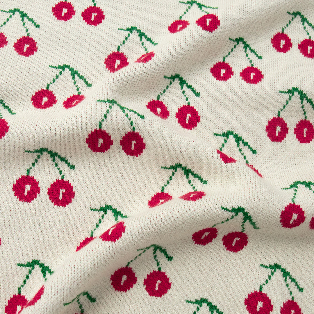 Pull en tricot à motifs pour femmes avec design fruité et coupe décontractée Chic & Stil