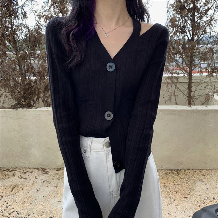 Cardigan élégant pour femmes avec col en V et poches Chic & Stil
