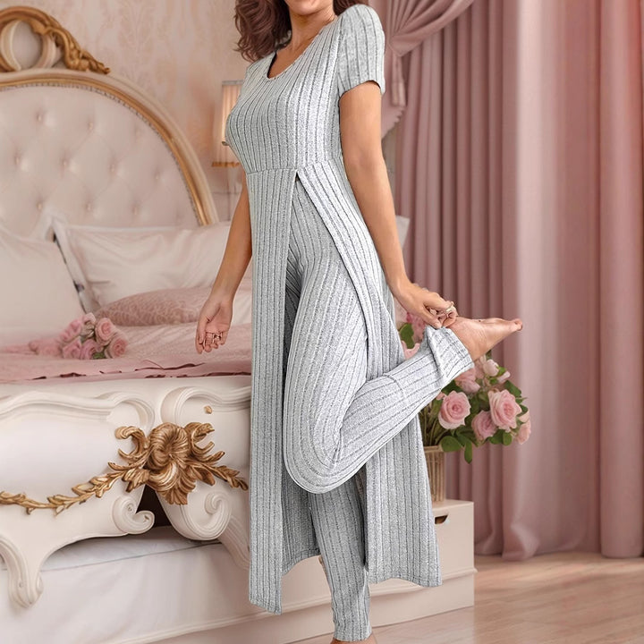 Chic Maxi Skirt and Ripp Leggings Set for Women