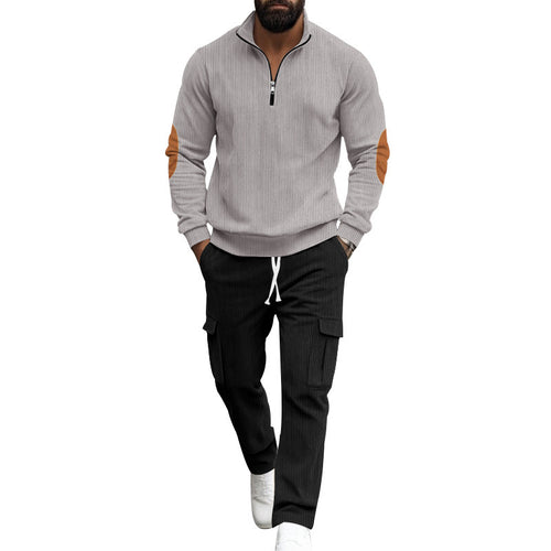 Sweater for men with a high collar and contrasting details Lune London