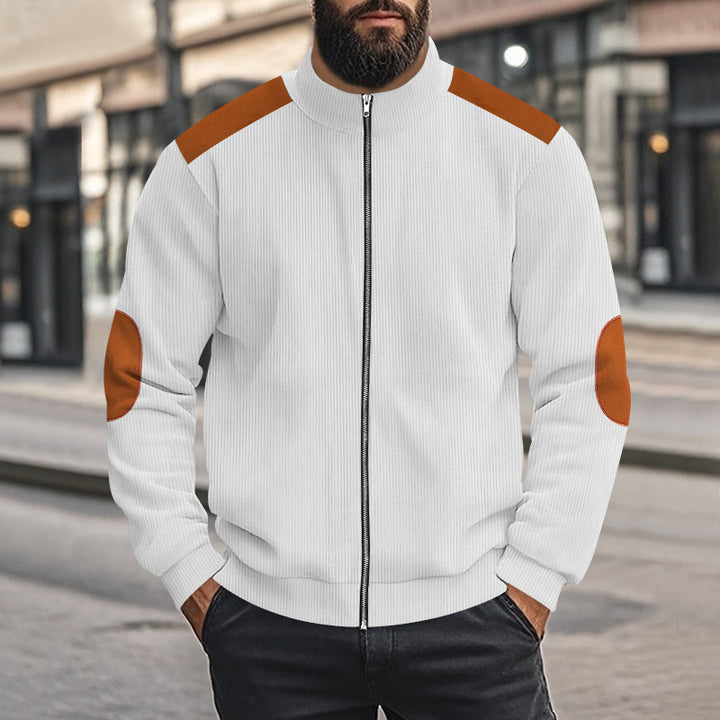 Sport leisure jacket for men in structured fabric with contrasting details Lune London