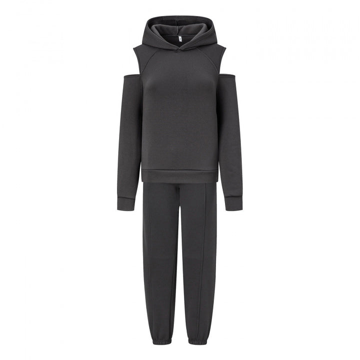 Ensemble de sport féminin avec décolleté plongeant et manches raglan latérales Chic & Stil