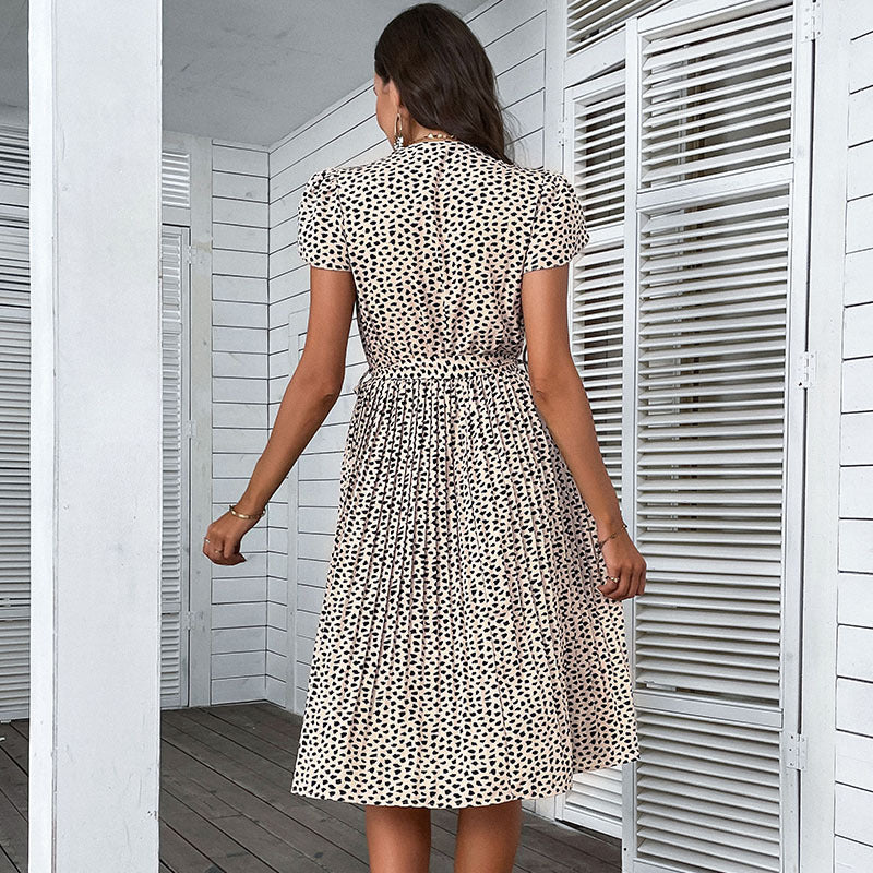 Lune London pleated skirt midi wrap dress for women