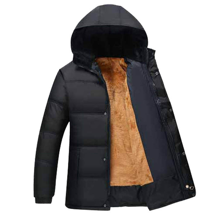 Veste matelassée tendance pour hommes avec doublure douillette et col à capuche réglable Lune London