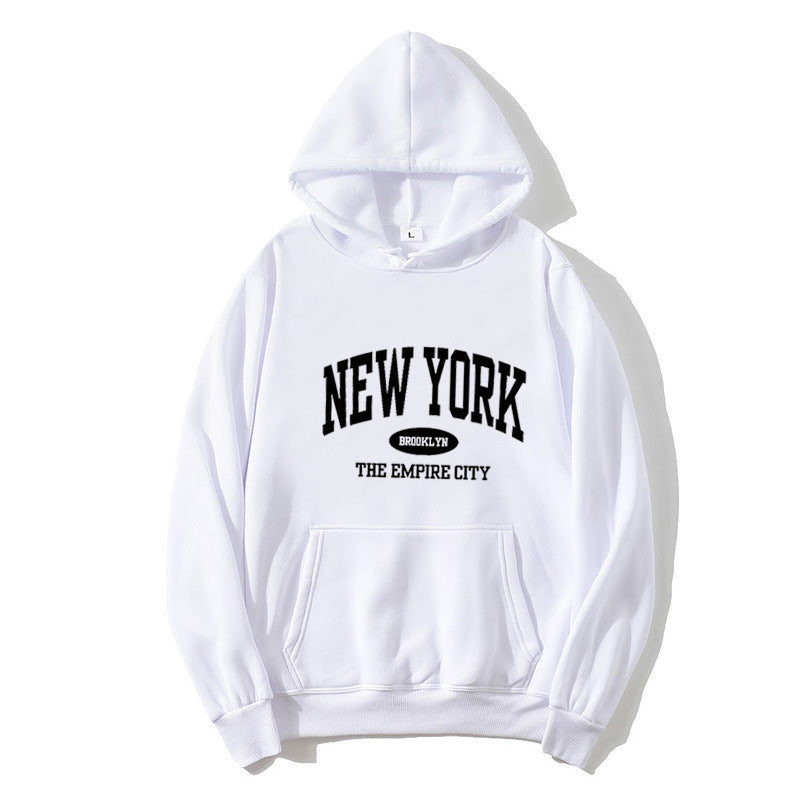 Women Cozy Hoodie with New York Print Chic & Stil