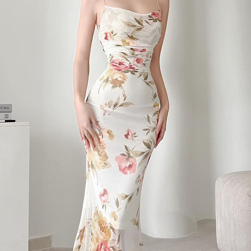 Chic and Stylish Women's Midi Floral Dress with Ruching
