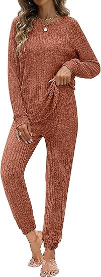 Femme confortable ensemble en tricot Lune London