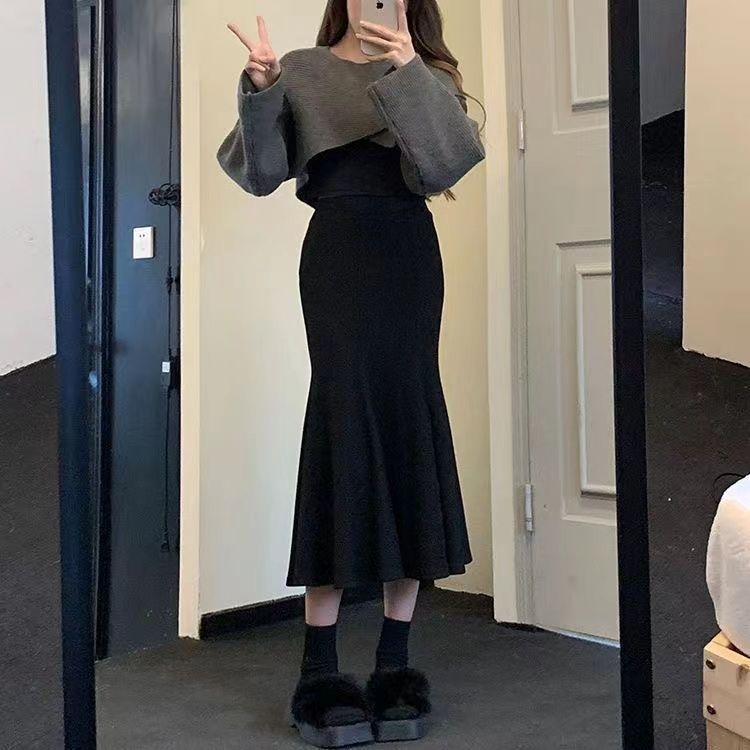 Ladies elegant wrap skirt with flared fashionable shape Lune London
