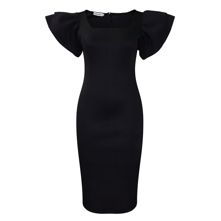 Ladies Elegant Dress with Voluminous Sleeves Lune London