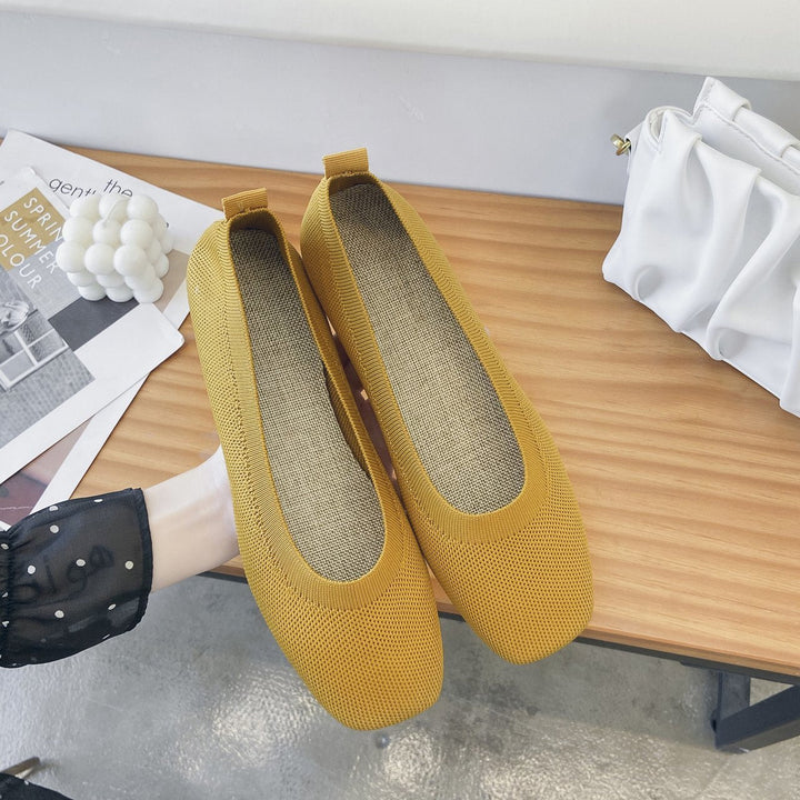 Women's Breathable Ballet Flats Made of Flexible Material Lune London