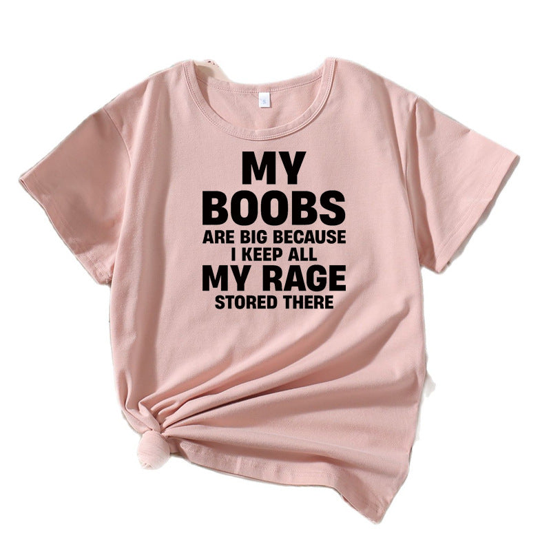 Women's Eye-Catching Statement Graphic T-Shirt Lune London