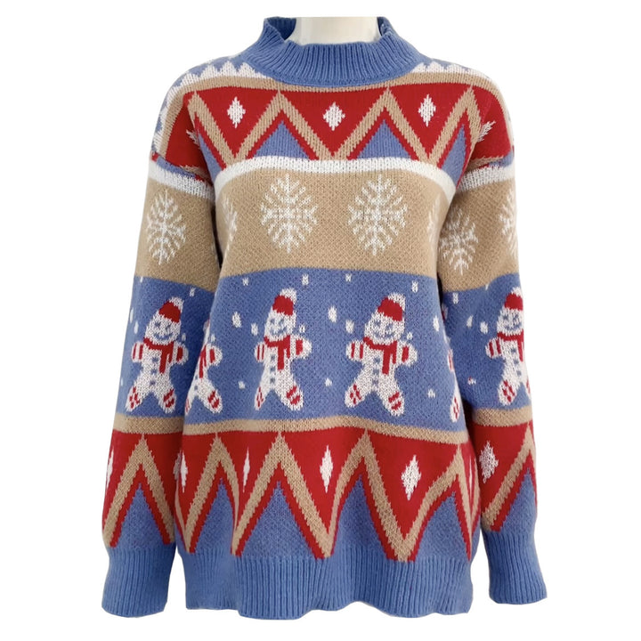 Lune London festive knitted sweater for ladies with winter patterns