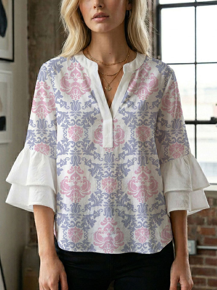 Ladies blouse with beautiful floral design Lune London