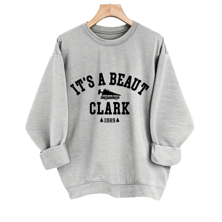 Sweat-shirt pour femmes avec lettrage décontracté et coupe confortable Chic & Stil