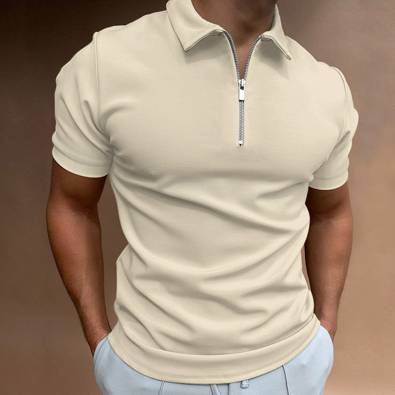 Men's polo shirt with zipper Lune London