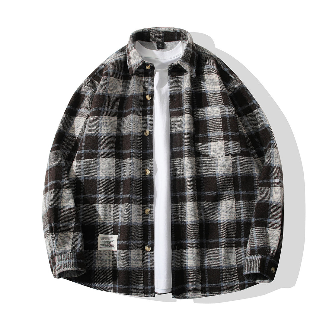 Comfortable plaid flannel shirt for men Lune London