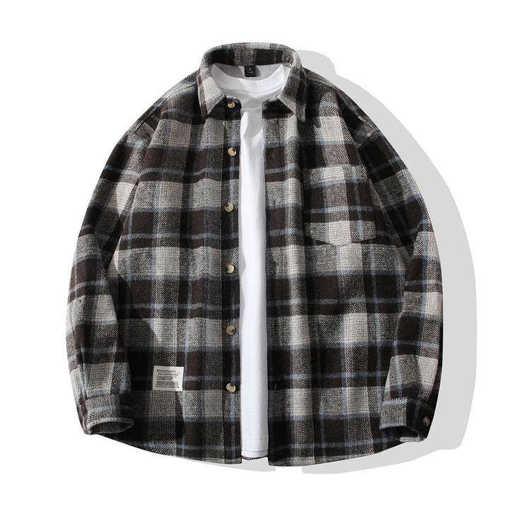 Comfortable plaid flannel shirt for men Lune London