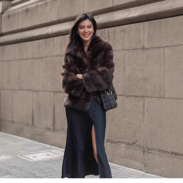 Elegant and luxurious ladies fur jacket Lune London