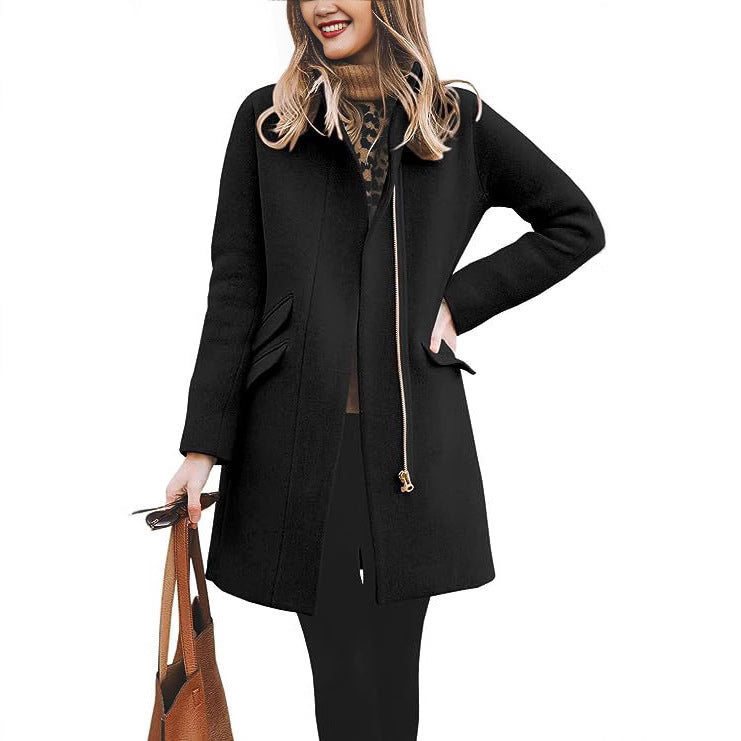 Lune London Women's Wool Asymmetrical Coat